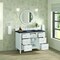 James Martin Vanities 48'' Single Vanity, Bright White w/ 3 CM Charcoal Soapstone Quartz Top 424-V48-BW-3CSP - alternate 2
